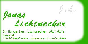 jonas lichtnecker business card